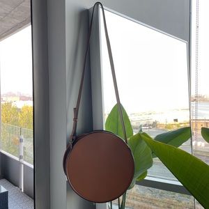 Round Camel Color Purse